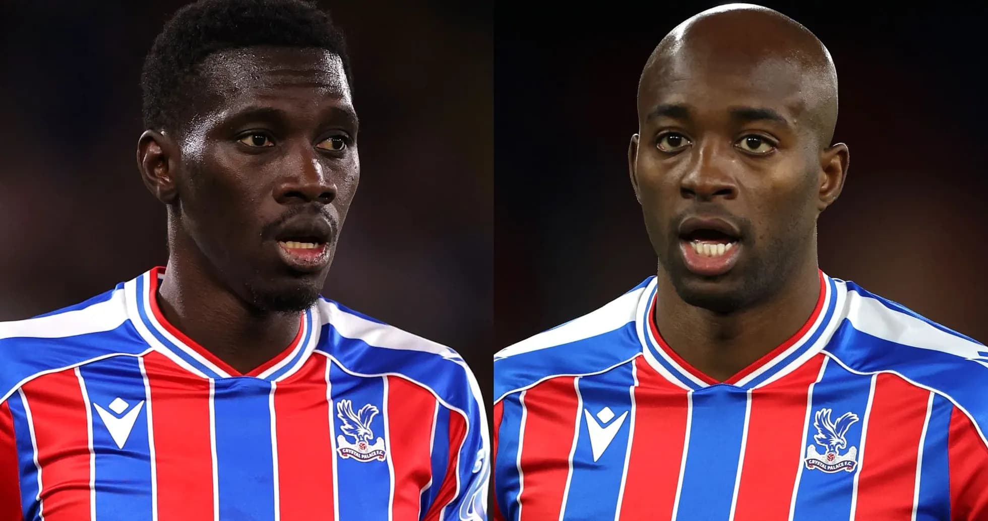 Jugadores de Crystal Palace en acción durante el partido