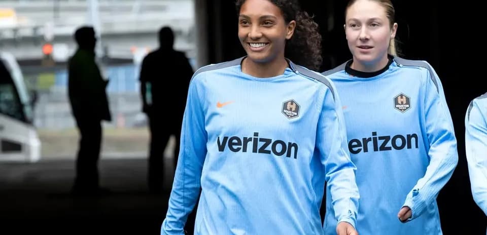 Jugadoras de Houston Dash antes del partido