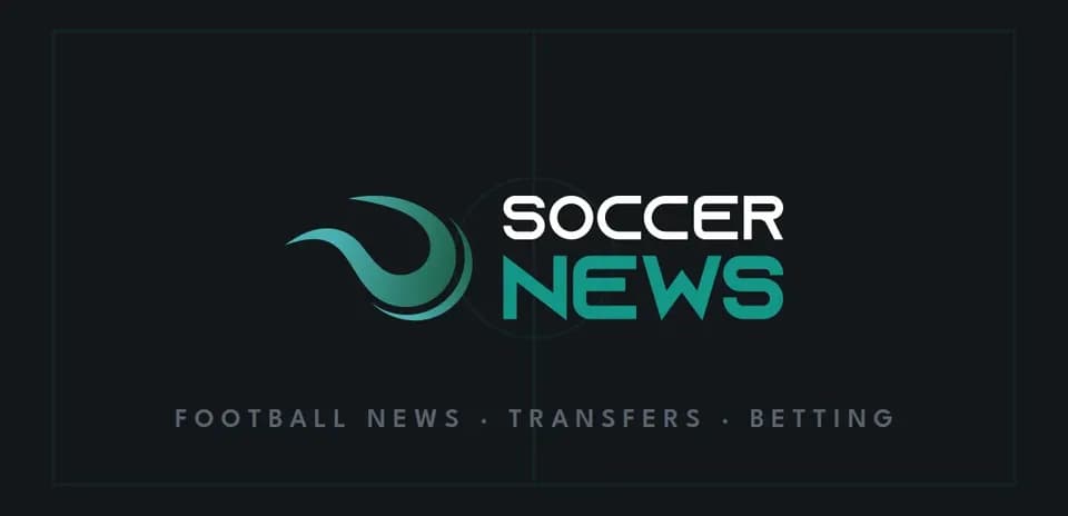 Logo de Soccer News con texto de fútbol