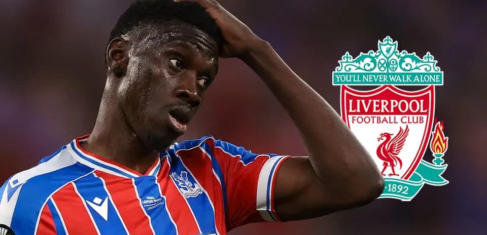 Jugador de Crystal Palace preocupado en el partido