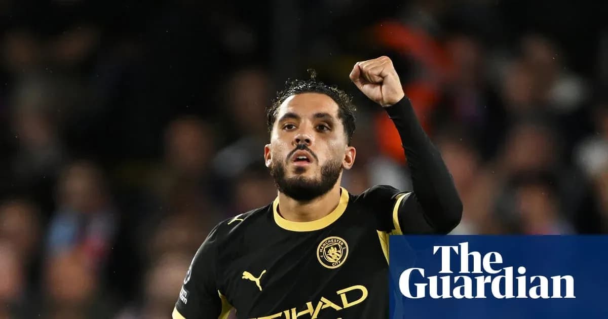 Jugador de Manchester City celebrando un gol