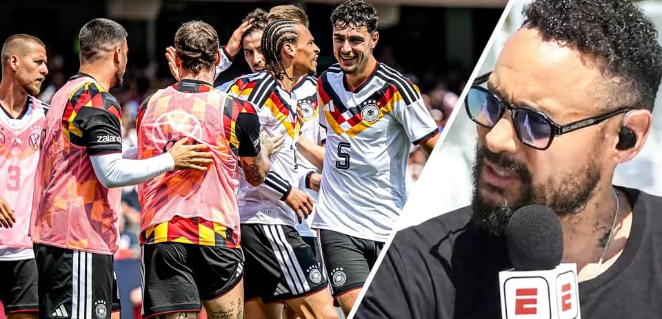 Jugadores de Alemania celebrando un gol