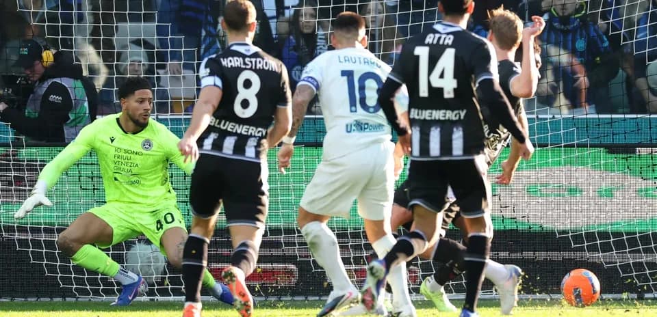 Gol de Lautaro Martínez durante el partido