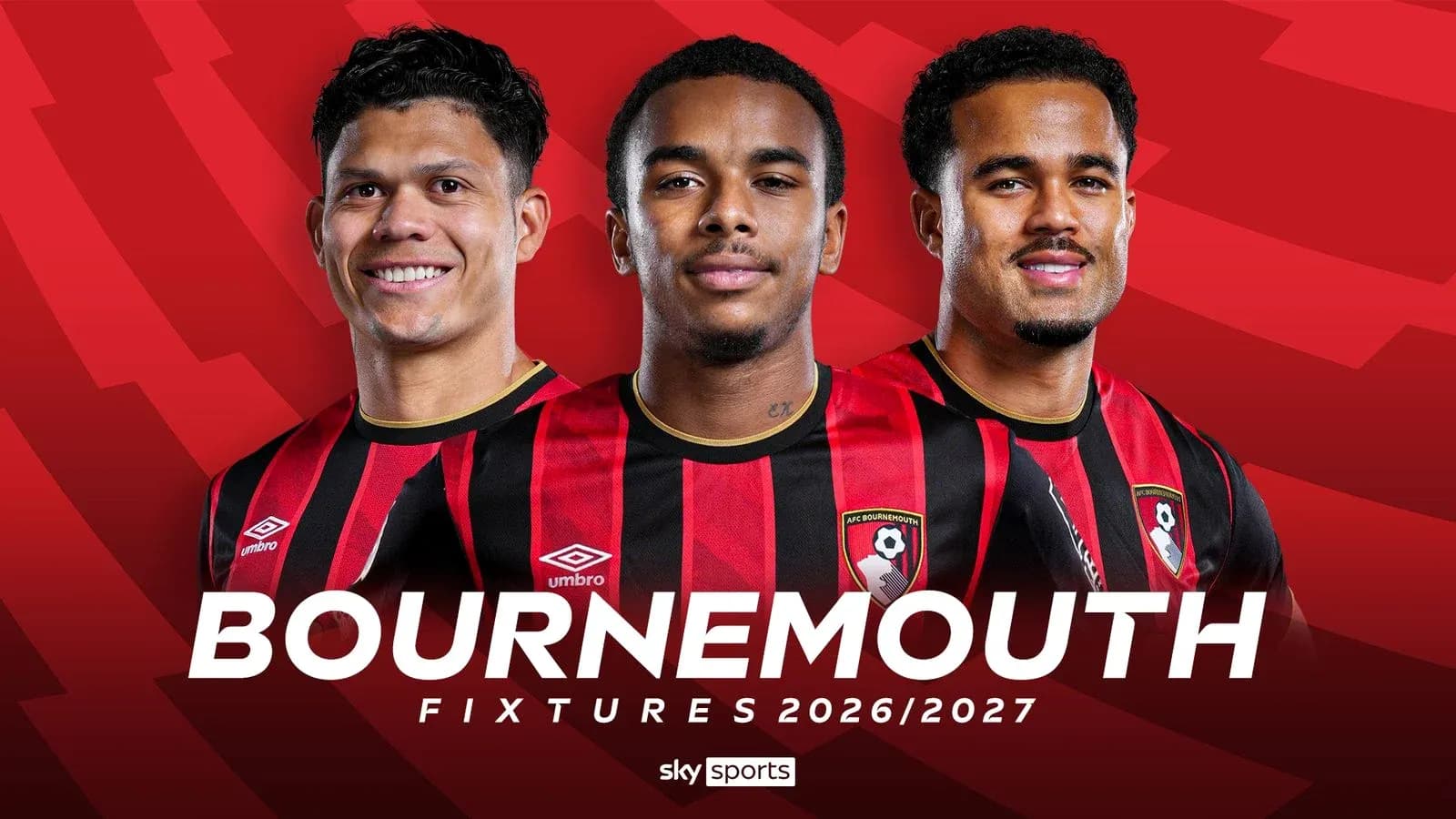 Jugadores de Bournemouth en uniforme para temporada 2026/2027