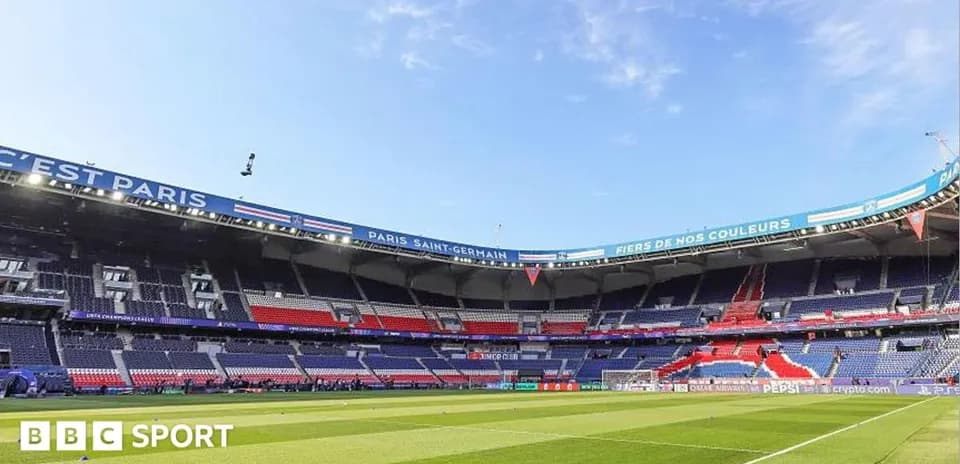 Estadio Parc des Princes antes de un partido