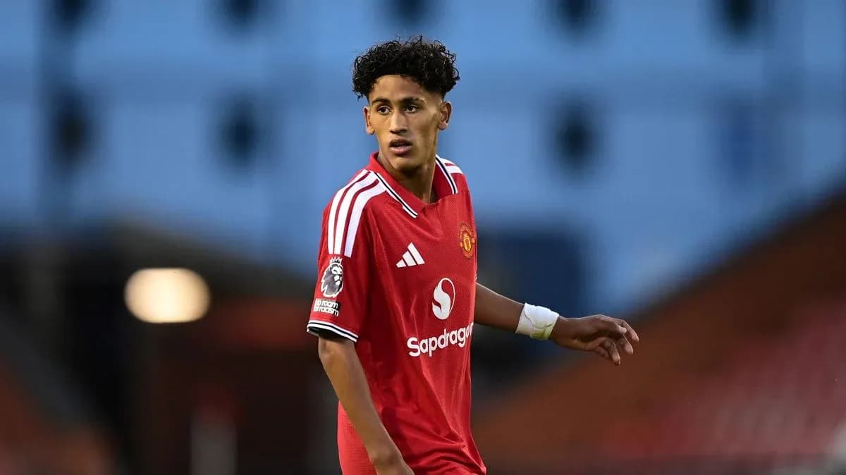 Jugador de Manchester United en acción durante el partido