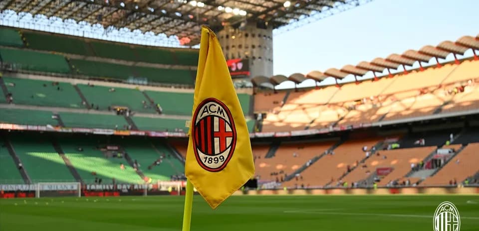 Esquina del campo del AC Milan
