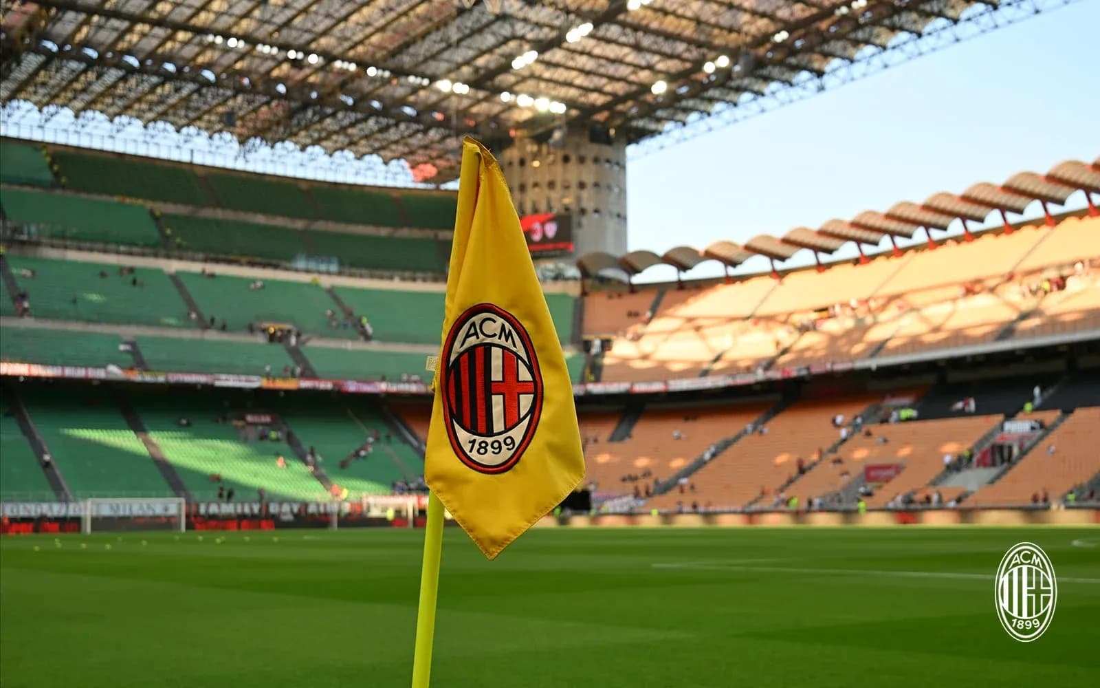 Esquina del campo del AC Milan