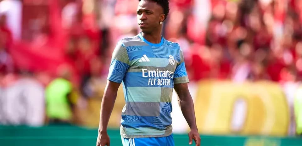 Jugador de Real Madrid en el campo durante el partido