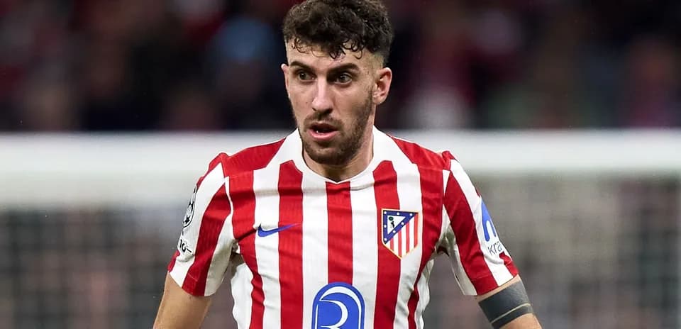 Jugador de Atlético de Madrid en acción durante partido