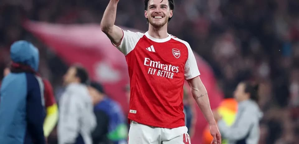Jugador de Arsenal celebrando después del partido