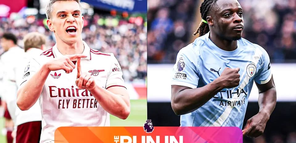 Jugadores de Arsenal y Manchester City durante un partido