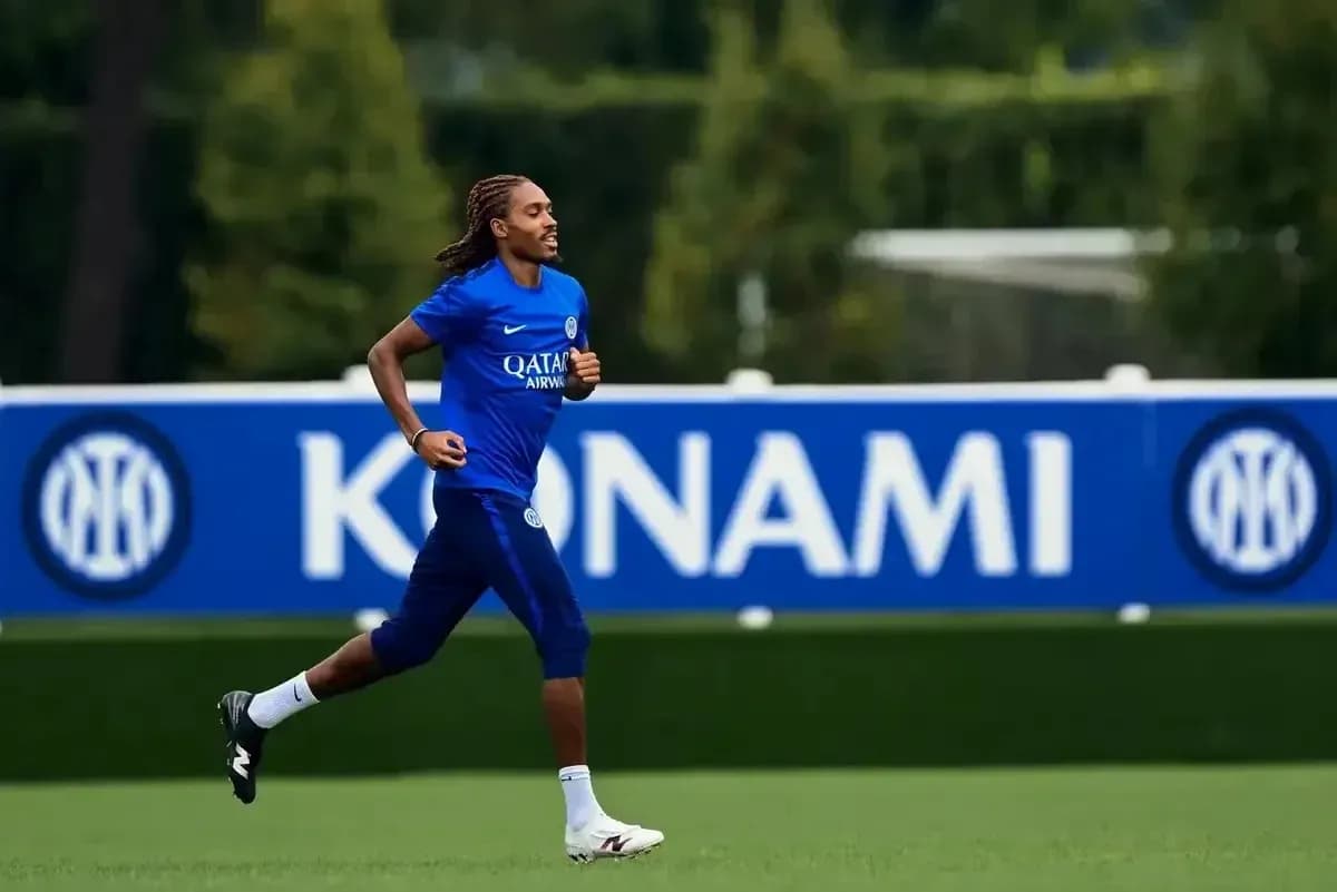 Jugador corriendo en la sesión de entrenamiento