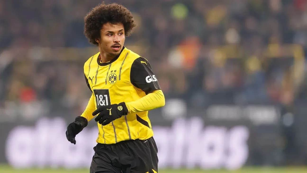 Jugador de Borussia Dortmund en acción durante partido