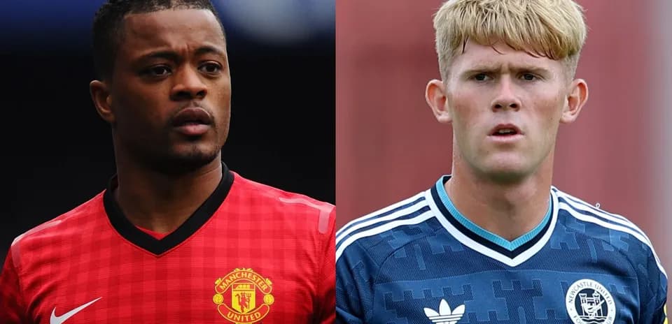 Jugadores de fútbol en camisetas de sus equipos