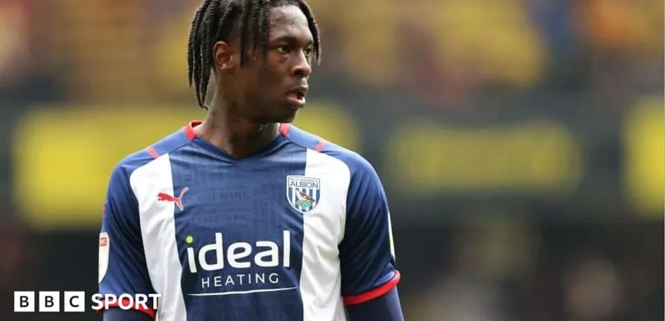 Jugador de West Bromwich Albion en el campo