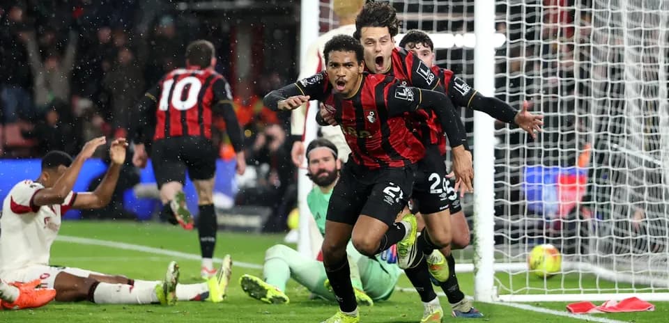 Jugadores del Bournemouth celebrando un gol