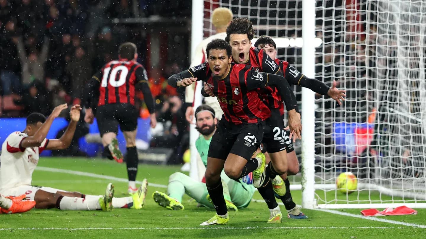 Jugadores del Bournemouth celebrando un gol