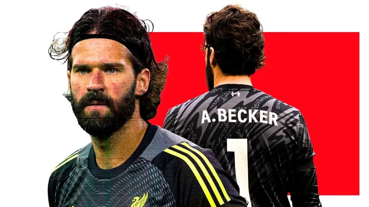 Portero de Liverpool con camiseta de A. Becker