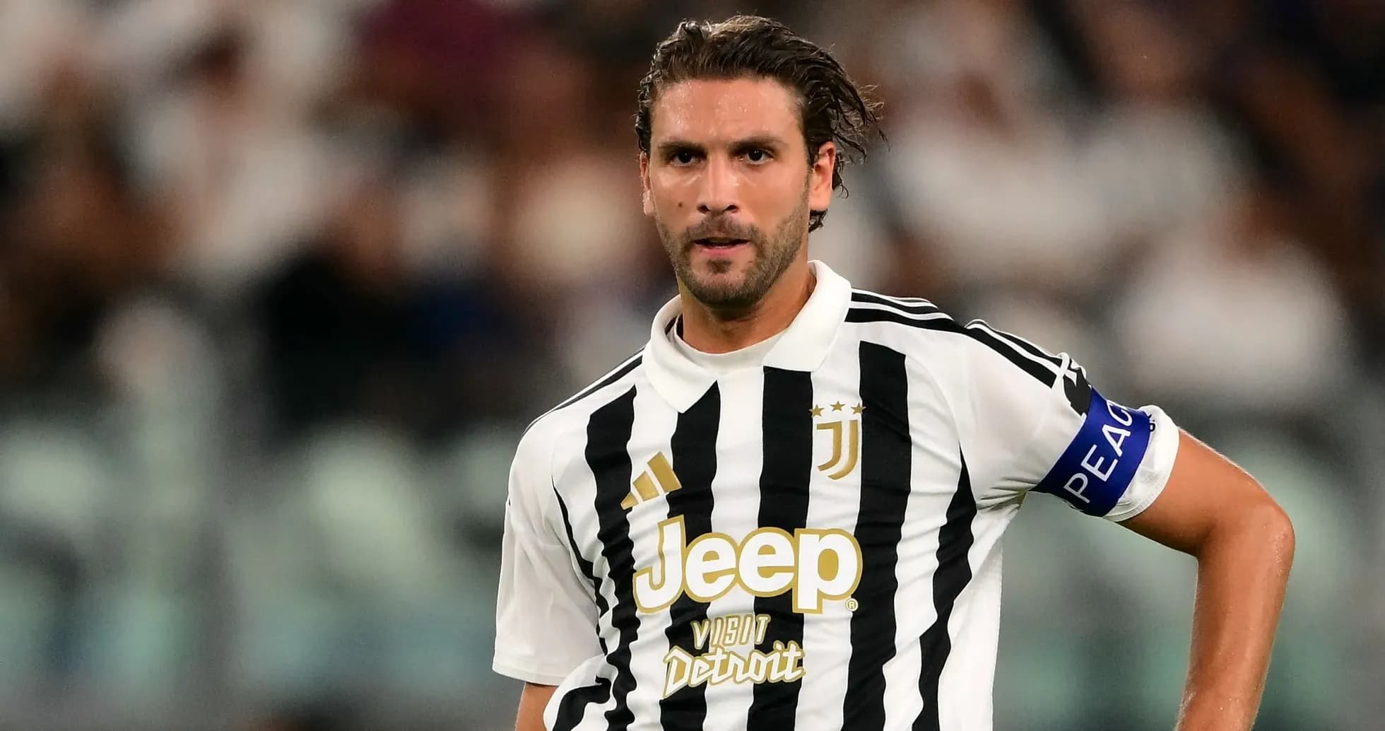 Jugador de Juventus en el campo durante un partido