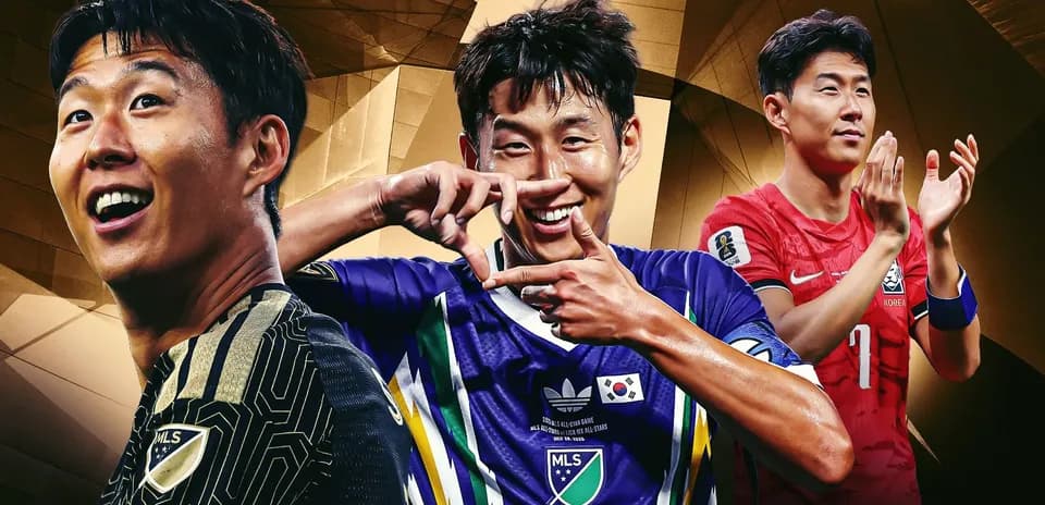 Tres jugadores de fútbol coreanos en diferentes camisetas