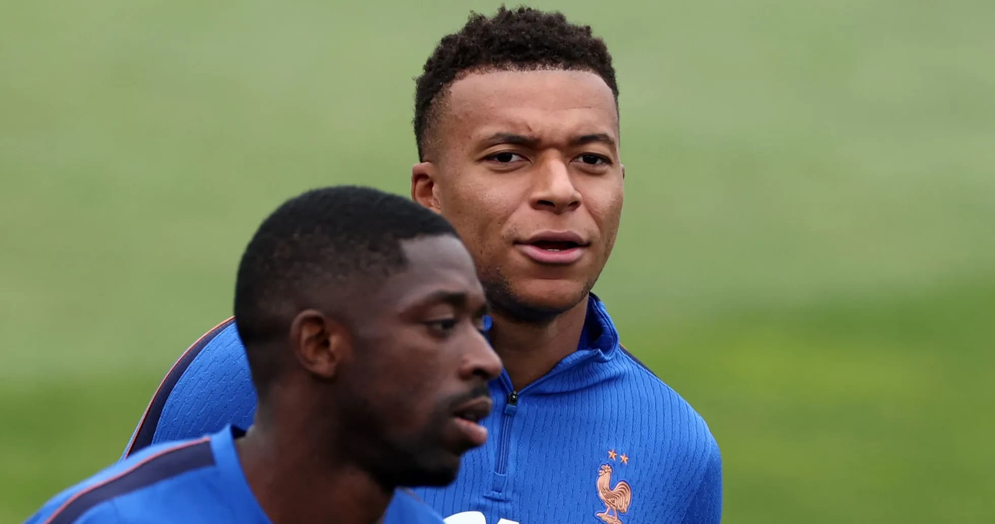 Jugadores entrenando en sesión del equipo francés