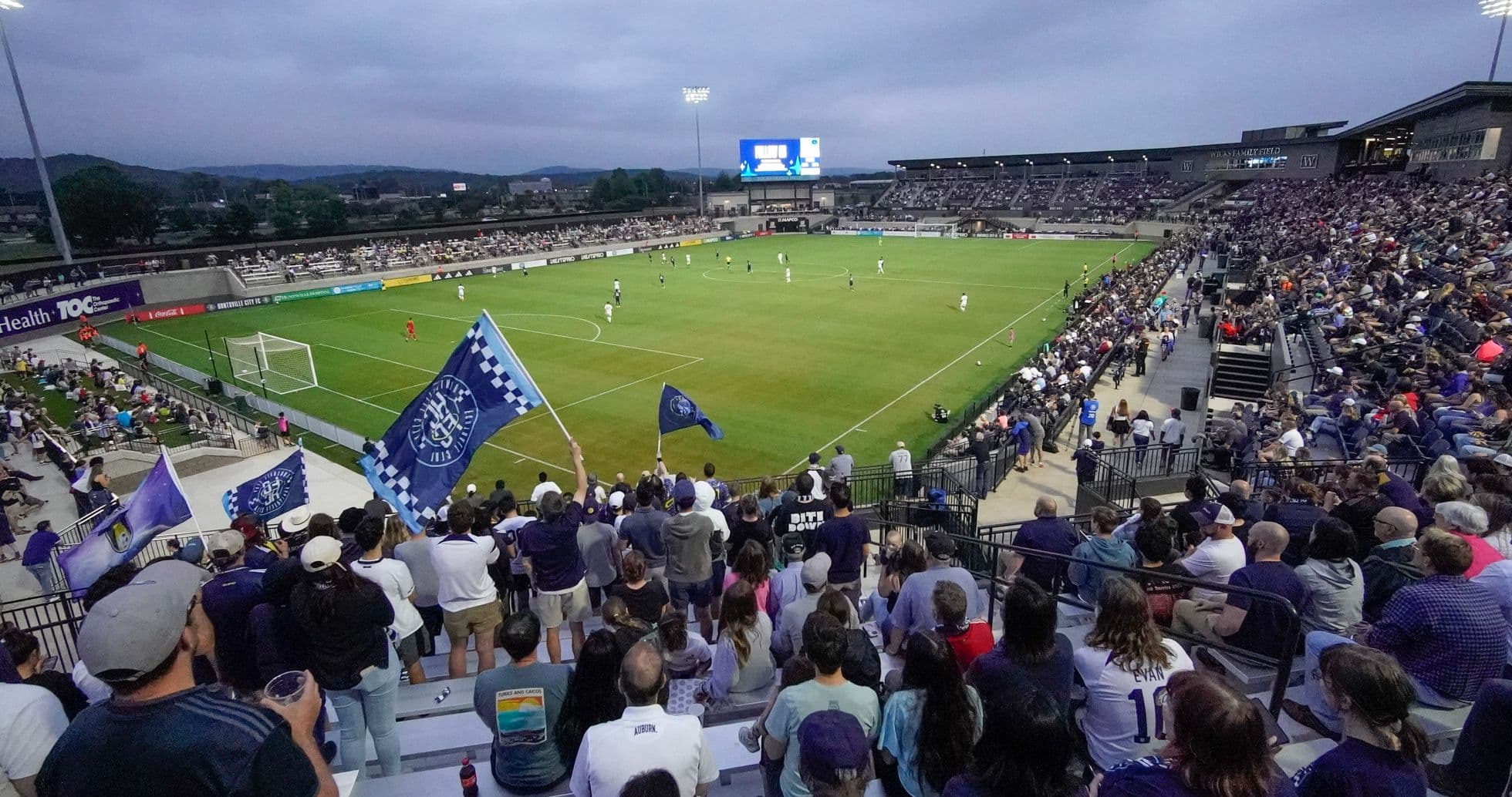 Partido de fútbol entre Huntsville City y Connecticut FC
