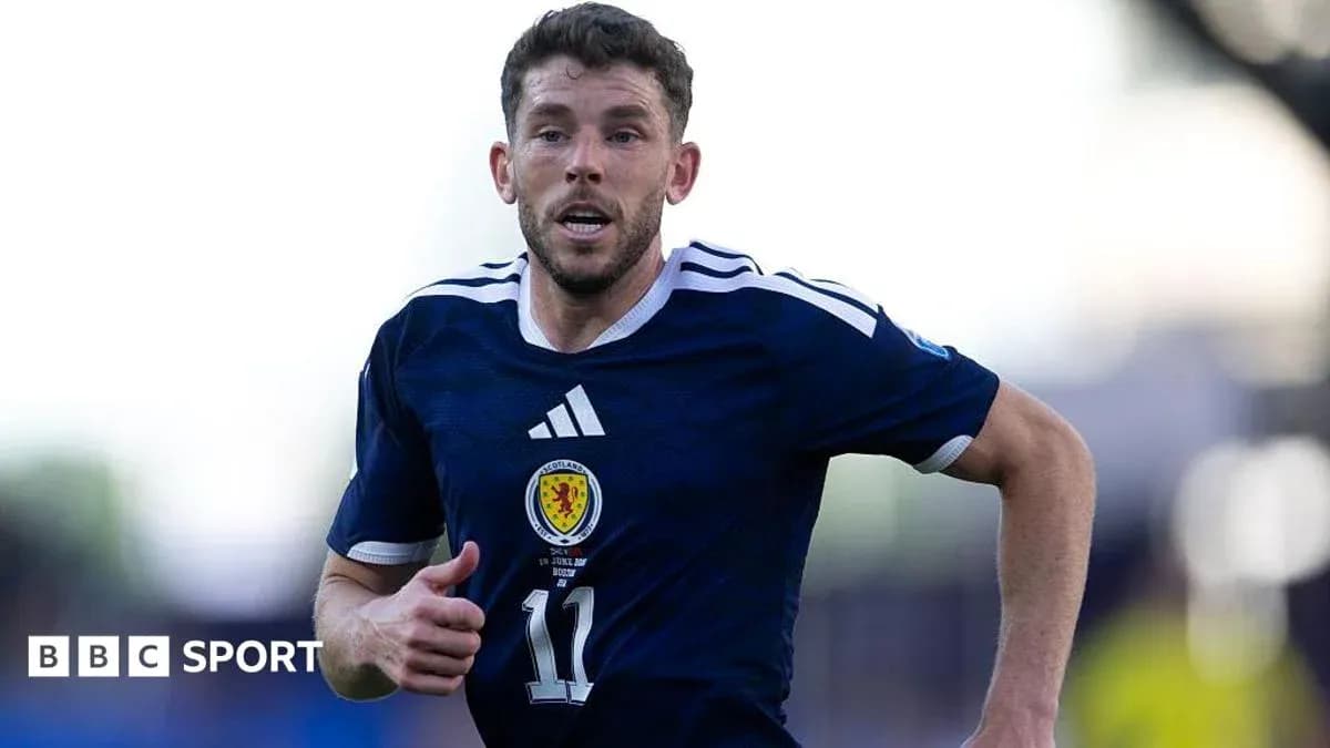 Jugador de Escocia corriendo durante un partido