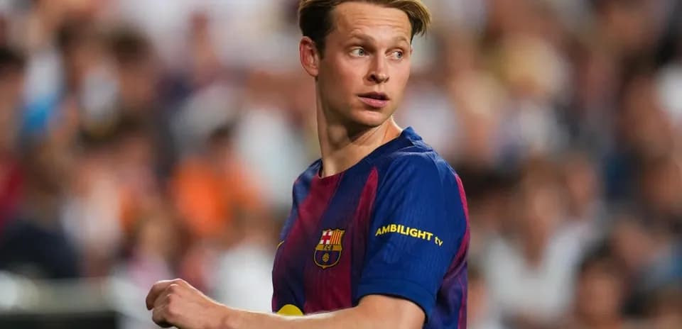 Jugador del FC Barcelona en acción durante un partido