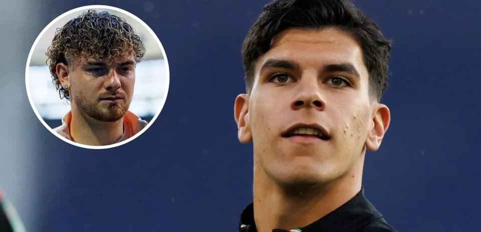 Dos jugadores en primer plano durante entrenamiento