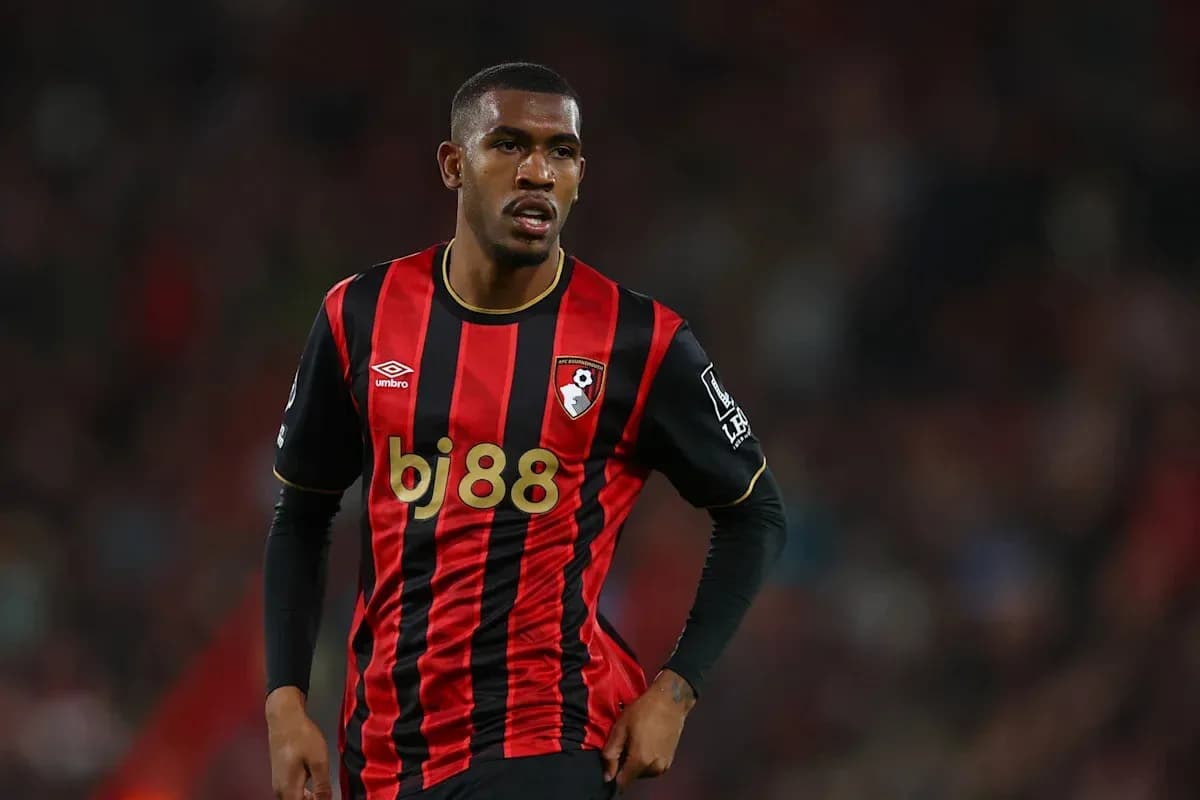 Jugador de Bournemouth en acción durante el partido