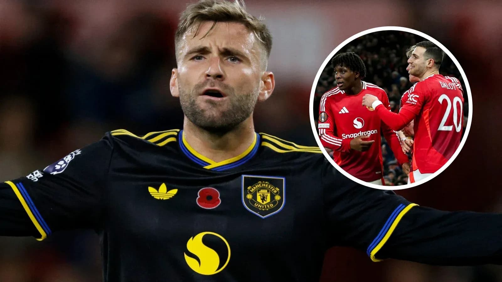Jugador de Manchester United en acción durante el partido