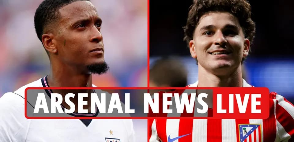Jugadores de Arsenal y Atlético posando para noticias