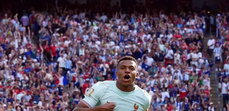 Jugador de Francia celebrando en el Mundial 2026