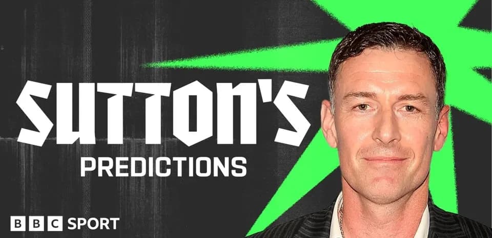 Sutton's Predictions graphic for BBC Sport