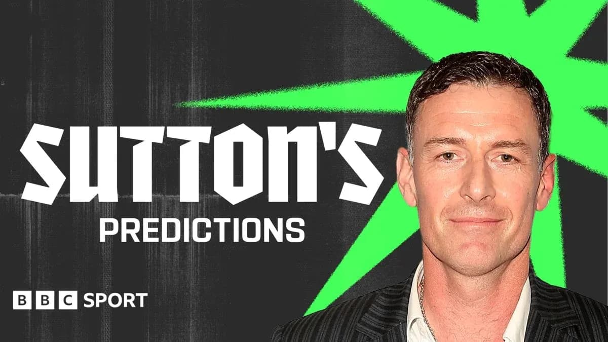 Sutton's Predictions graphic for BBC Sport