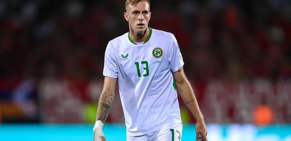 Jugador de Irlanda en acción durante un partido