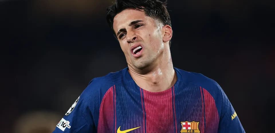 Jugador del FC Barcelona en el campo de juego