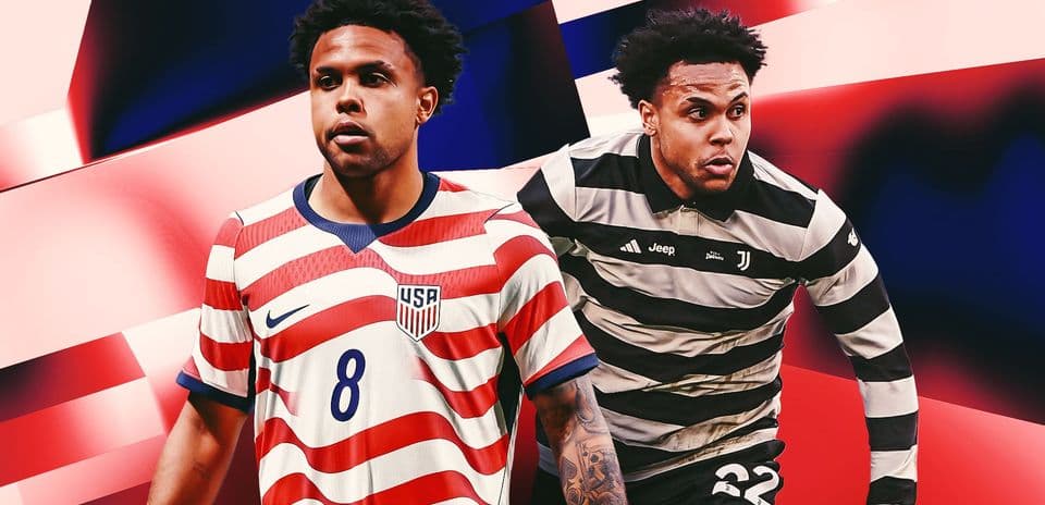 Jugador en uniforme de Estados Unidos y Juventus