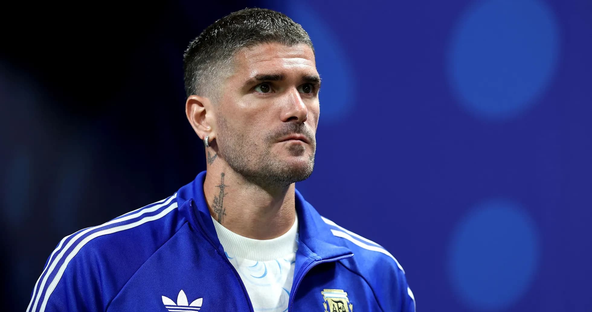 Jugador argentino en vestuario antes del partido
