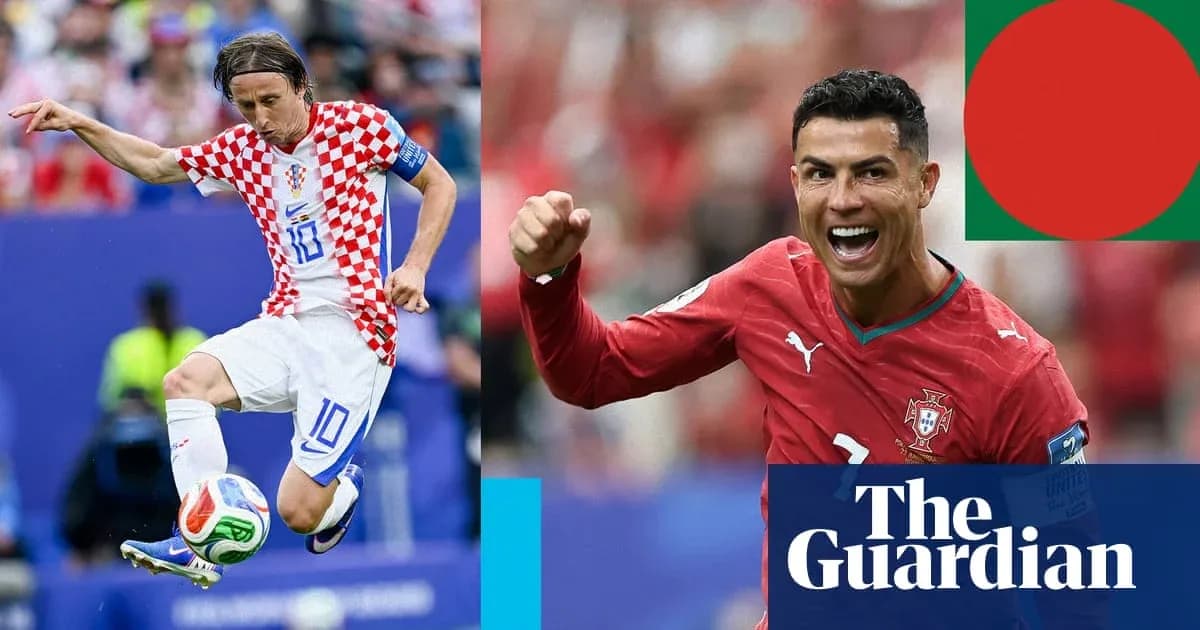 Luka Modrić y Cristiano Ronaldo en acción durante partidos