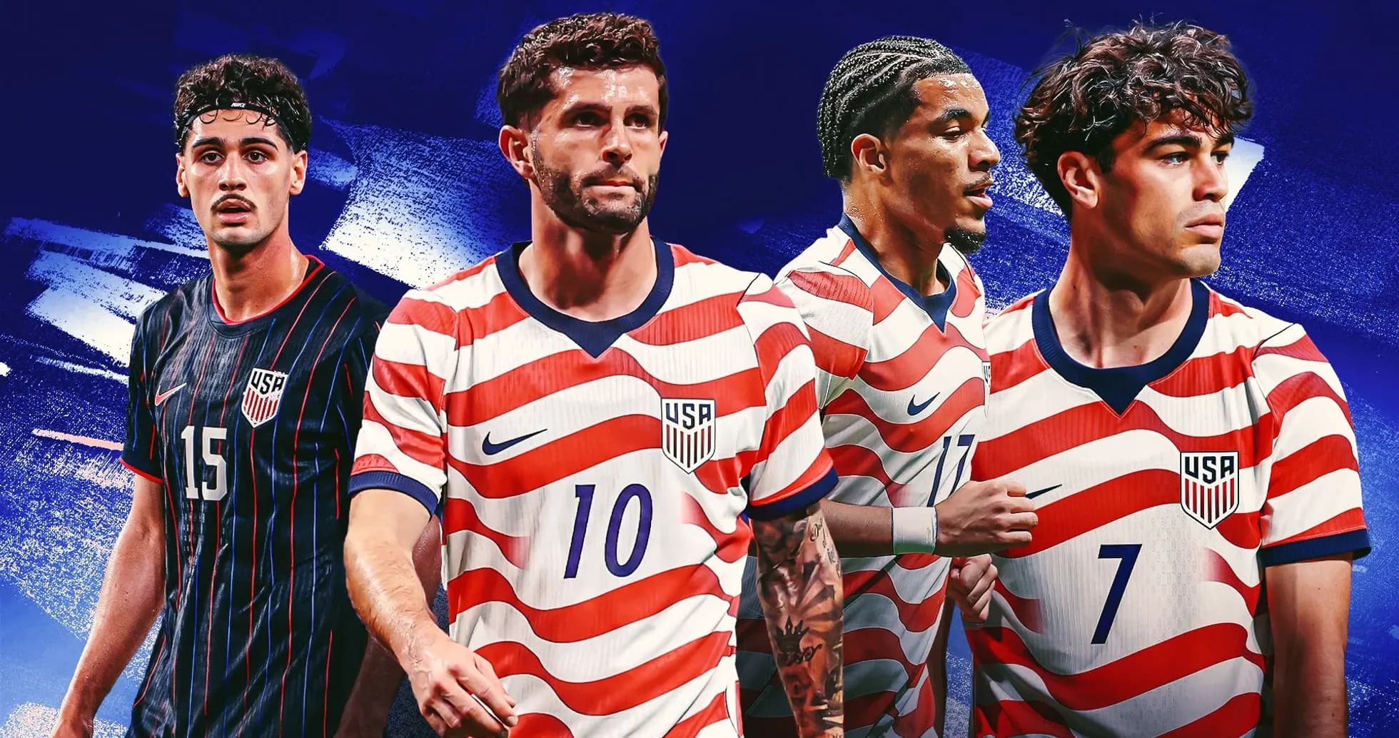 Cuatro jugadores de la selección de fútbol de EE. UU.