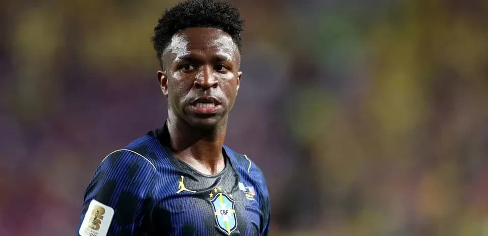 Jugador de Brasil en el campo durante partido