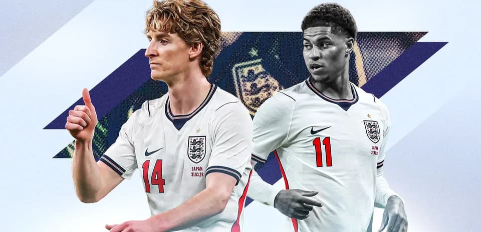 Jugadores de Inglaterra con camisetas de la selección