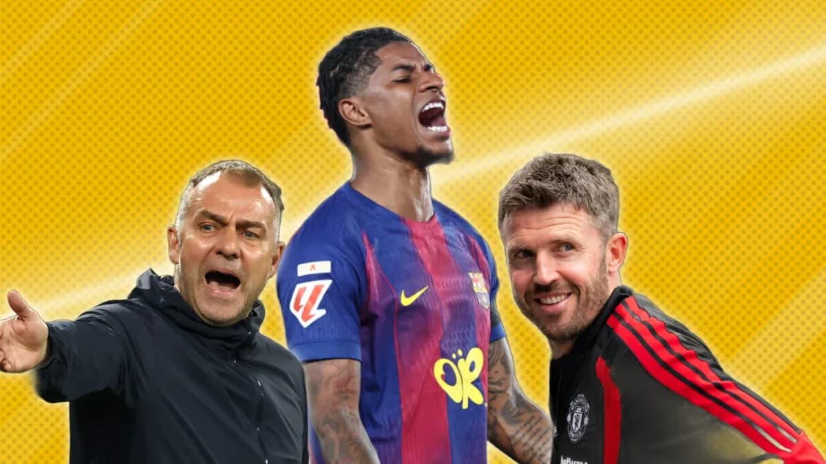 Entrenadores y jugador de fútbol en acción