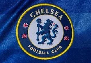 Logotipo del Chelsea Football Club en tela azul