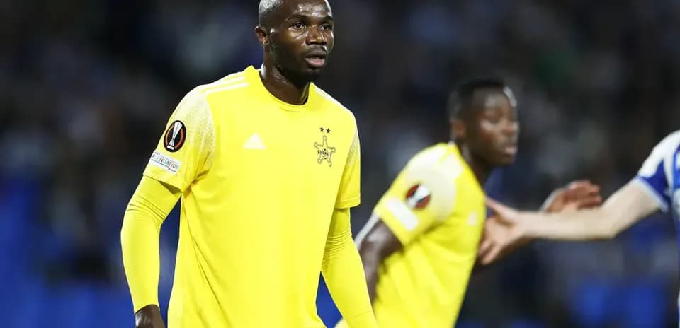 Jugador de Sheriff Tiraspol en partido de fútbol