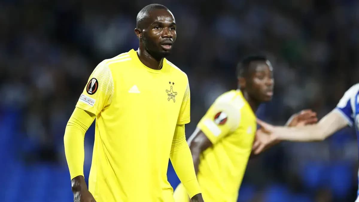 Jugador de Sheriff Tiraspol en partido de fútbol