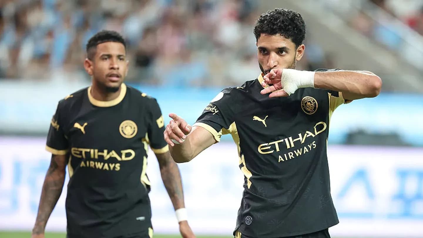 Jugadores de Manchester City celebrando un gol