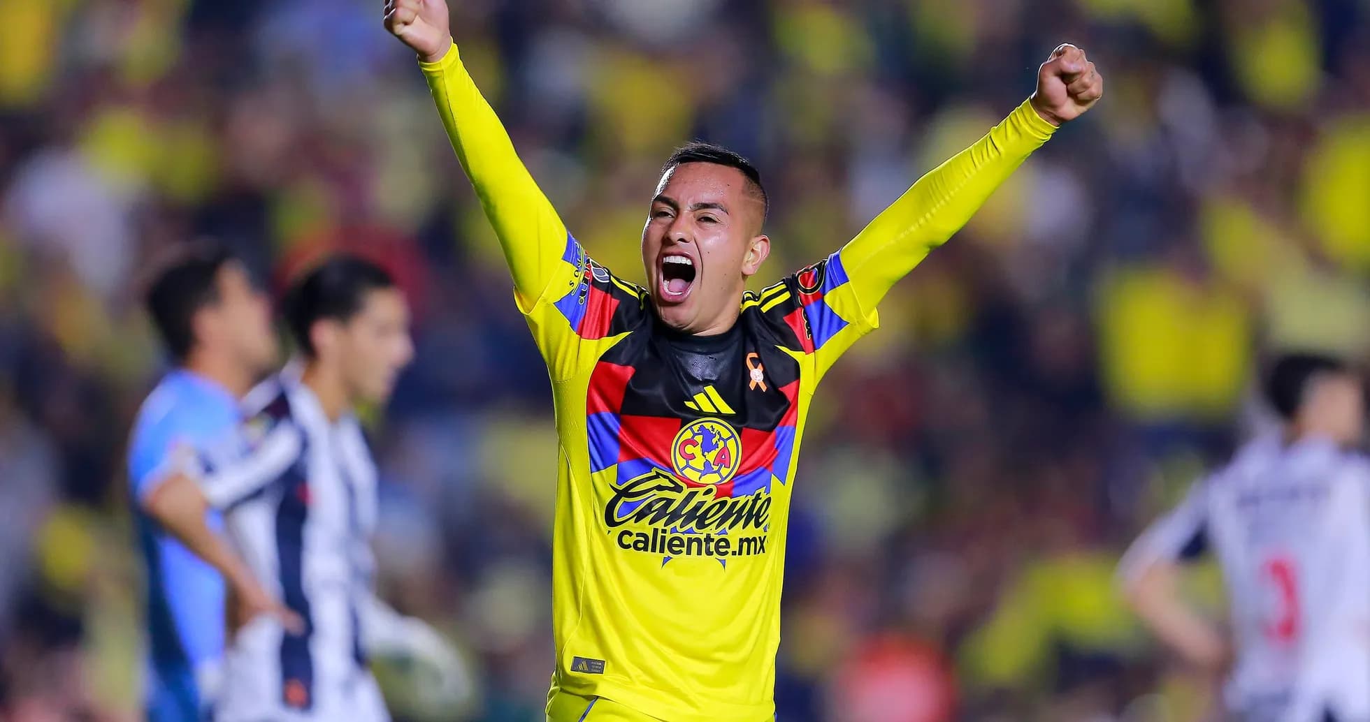 Jugador de Club América celebrando un gol